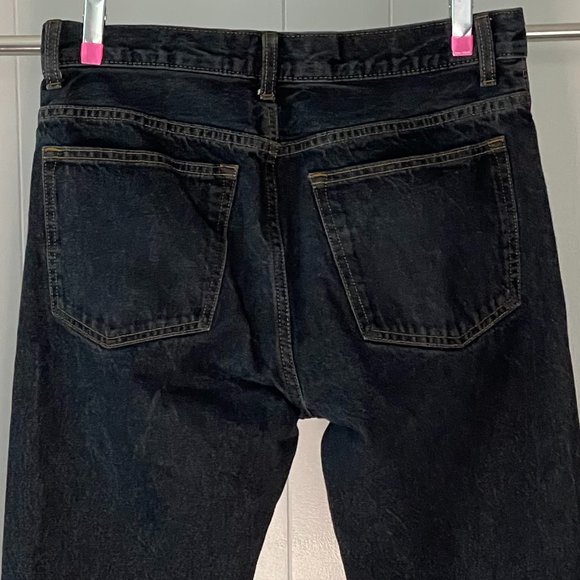 H&M Men's Straight Regular Waist | Men's Size 30x32 | Dark Blue Jean - Picture 4 of 6